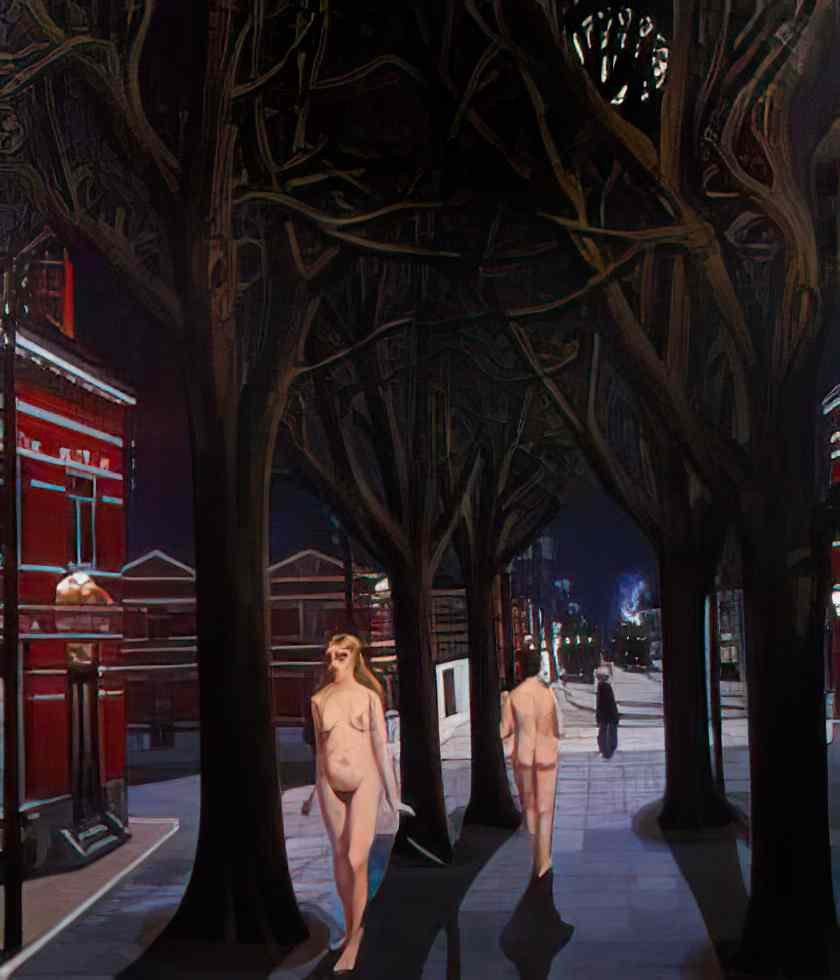 Paul Delvaux the beautiful night 1962 Art A4 Photo Print