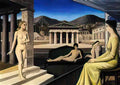 Paul Delvaux the canape vert 1944 Art A4 Photo Print