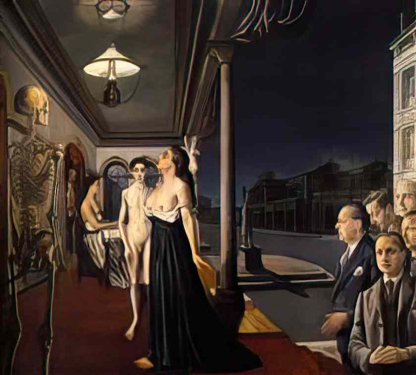 Paul Delvaux the musee spitzner 1943 Art A4 Photo Print