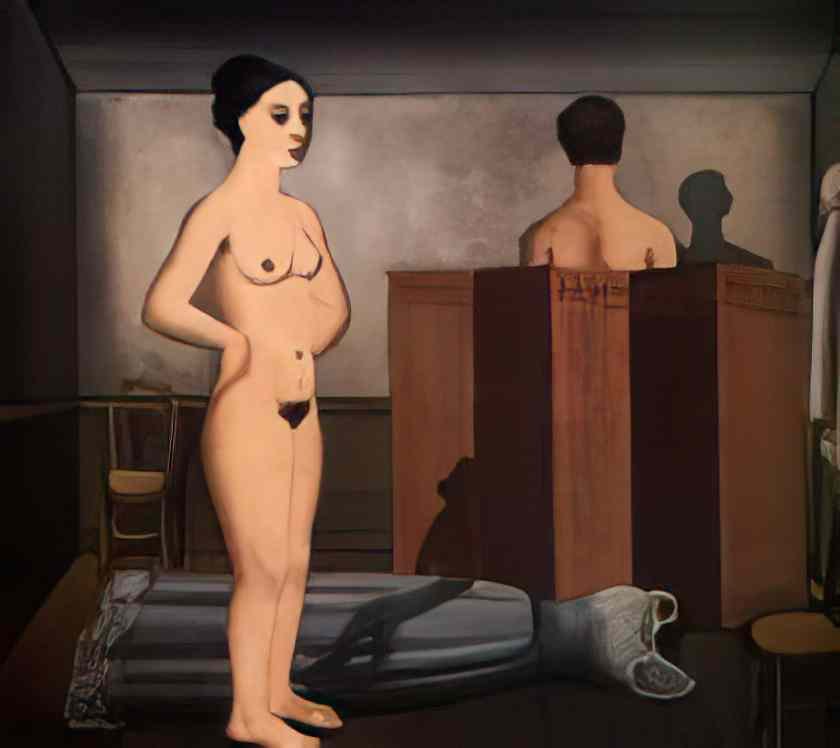 Paul Delvaux the screen 1935 Art A4 Photo Print