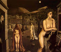 Paul Delvaux the sleepy town 1938 Art A4 Photo Print