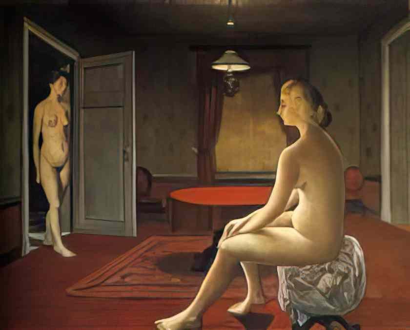 Paul Delvaux the tour 1944 Art A4 Photo Print
