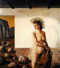 Paul Delvaux the vigil 1940 Art A4 Photo Print