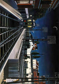 Paul Delvaux train in evening A4 Photo Print