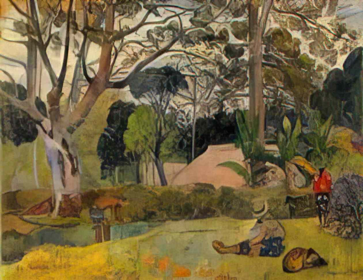 Paul Gauguin a big tree 1891 1 Art A4 Photo Print