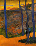 Paul Gauguin blue trees 1888 Art A4 Photo Print