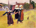 Paul Gauguin breton girls dancing 1888 Art A4 Photo Print