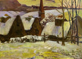Paul Gauguin breton village under snow 1894 Art A4 Photo Print