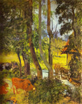 Paul Gauguin cattle drinking 1885 Art A4 Photo Print