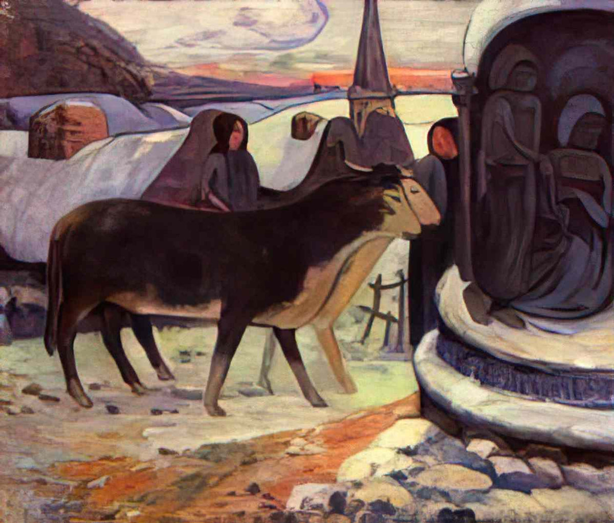 Paul Gauguin christmas night 1894 Art A4 Photo Print