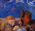 Paul Gauguin clovis gauguin asleep 1884 Art A4 Photo Print