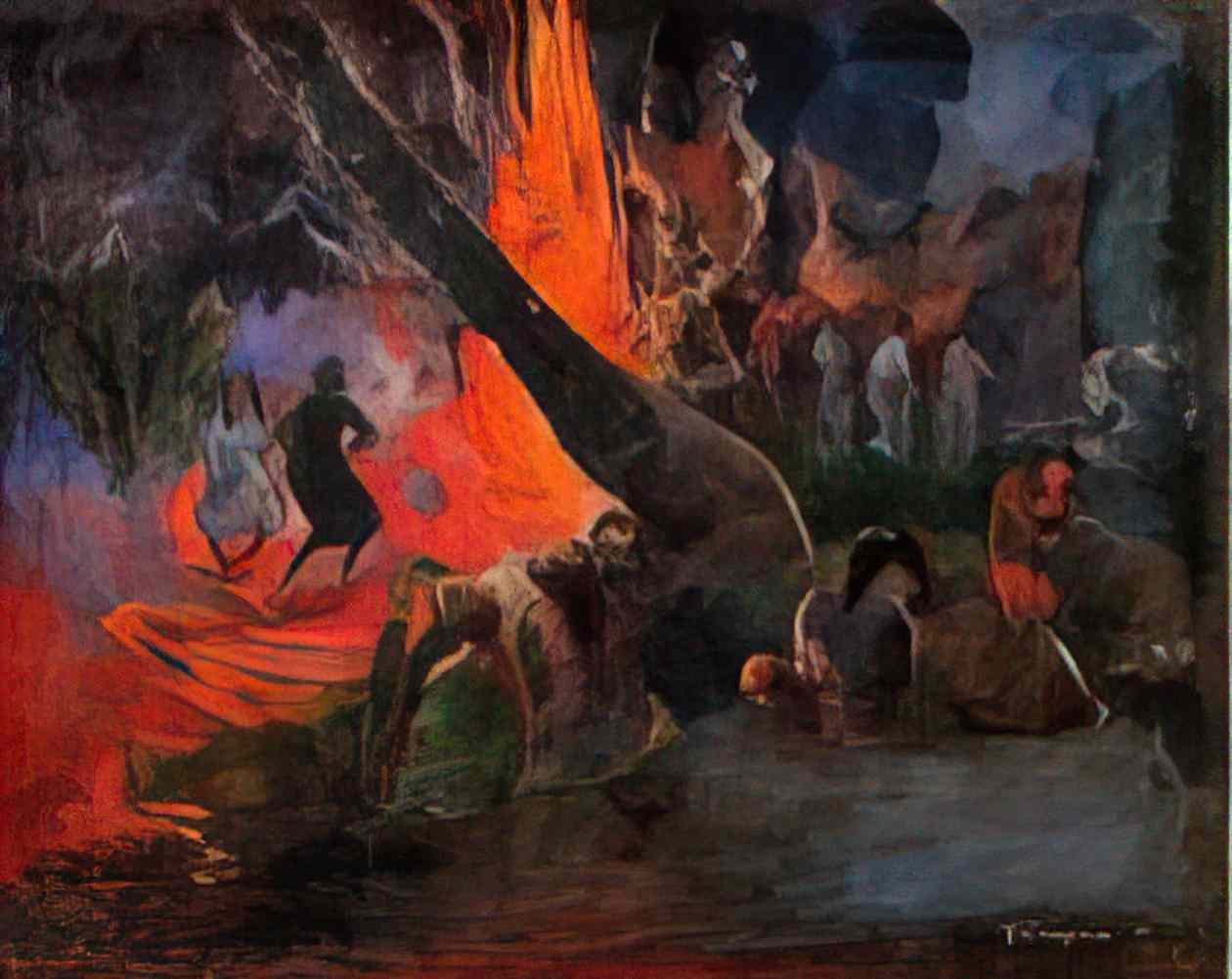 Paul Gauguin fire dance 1891 Art A4 Photo Print