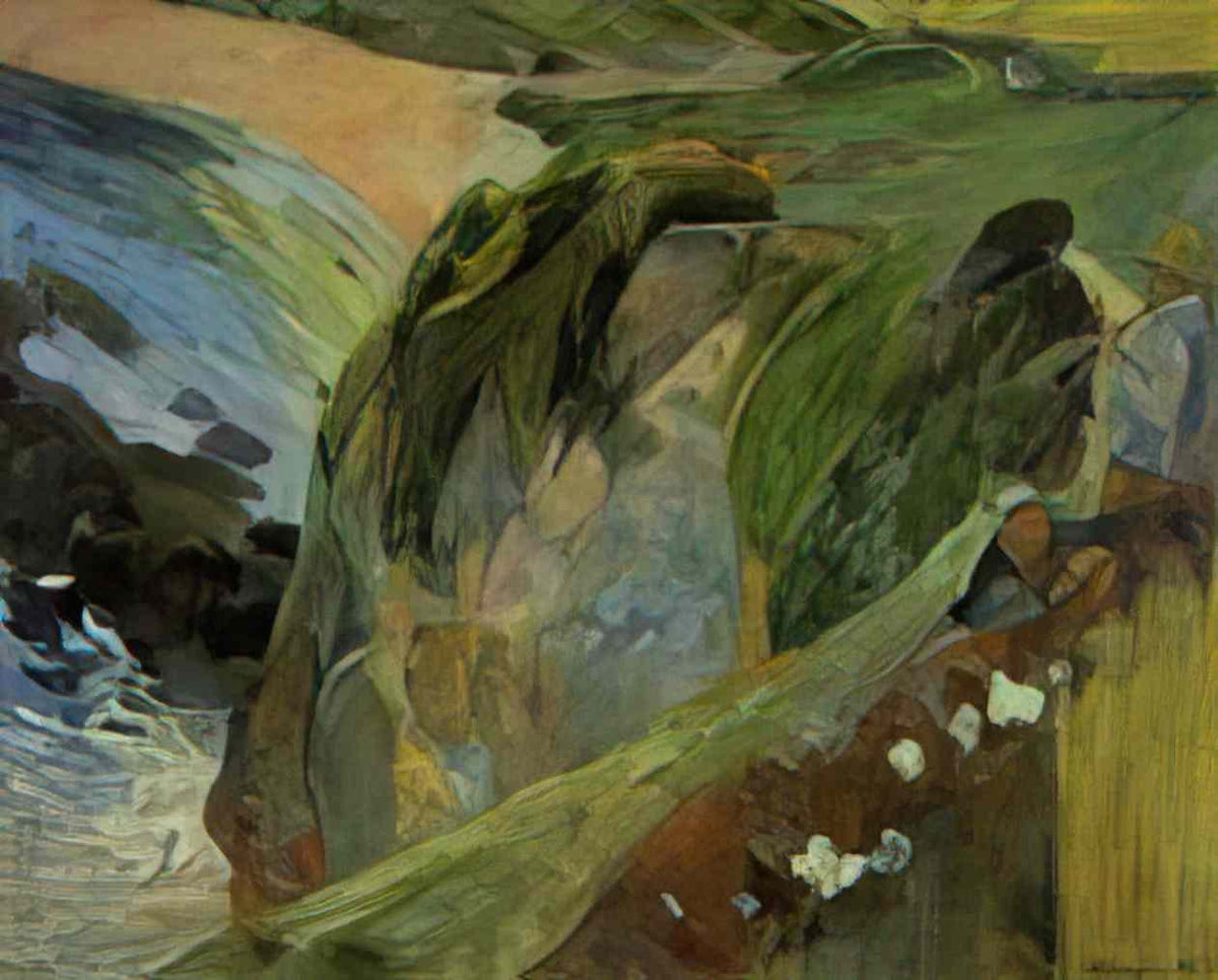 Paul Gauguin flutist on the cliffs 1889 Art A4 Photo Print
