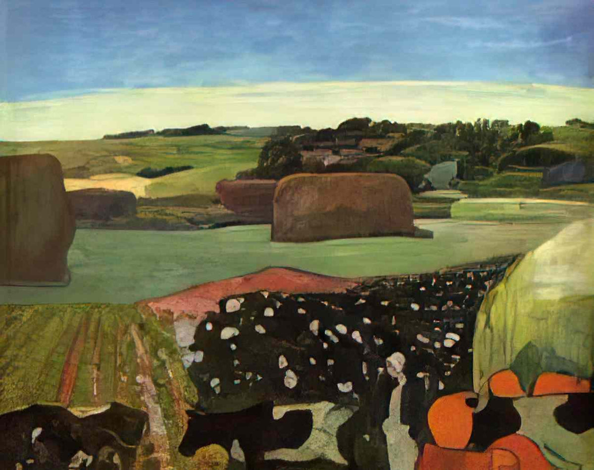 Paul Gauguin haystacks in brittany 1890 Art A4 Photo Print