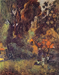 Paul Gauguin huts under trees 1887 Art A4 Photo Print