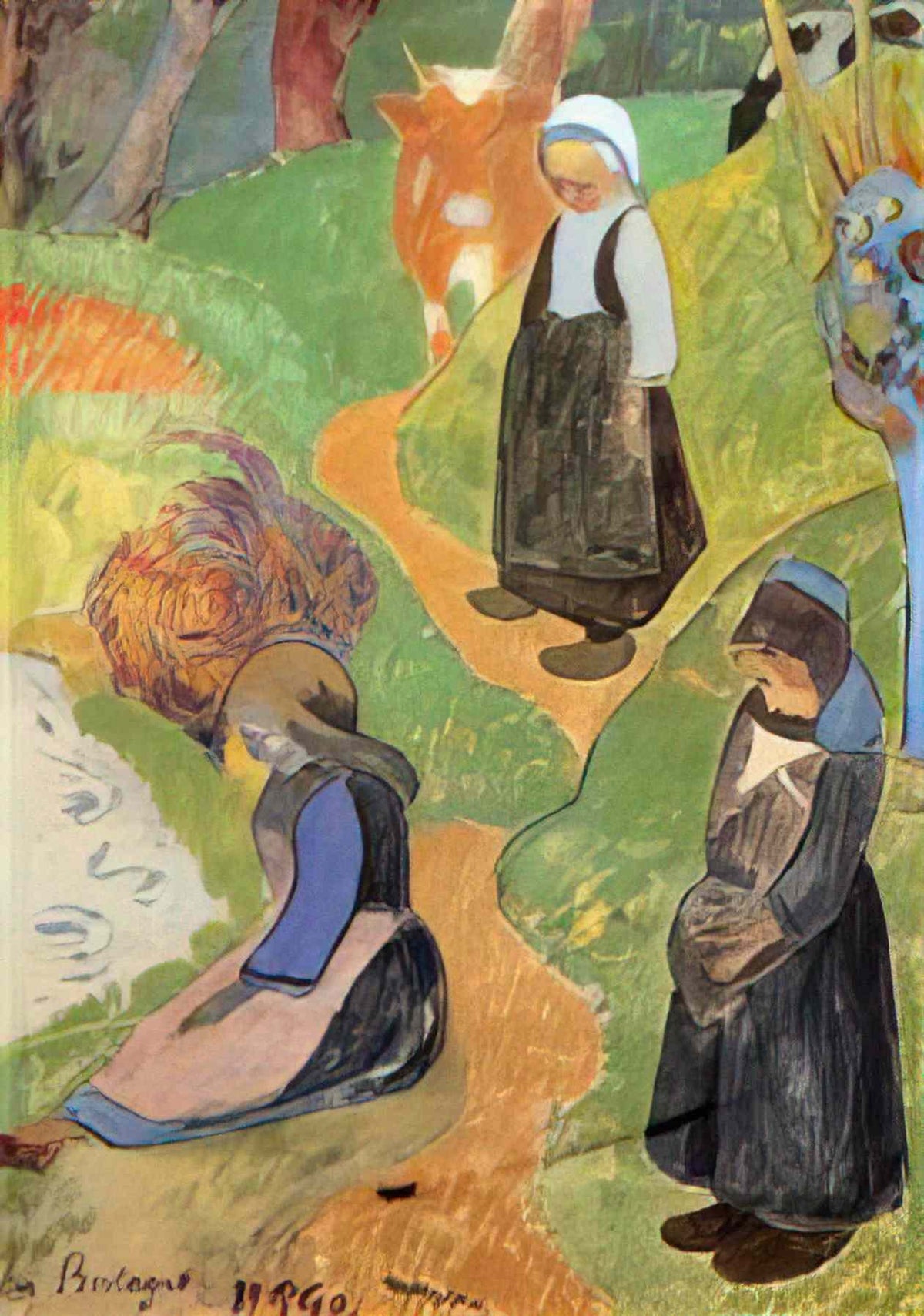 Paul Gauguin in brittany 1889 Art A4 Photo Print