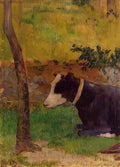 Paul Gauguin kneeling cow 1888 Art A4 Photo Print