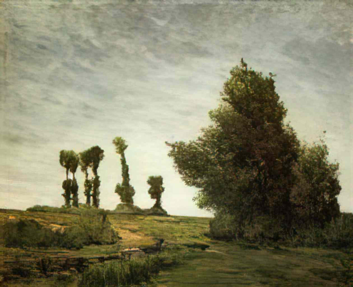Paul Gauguin landscape with poplars 1875 Art A4 Photo Print
