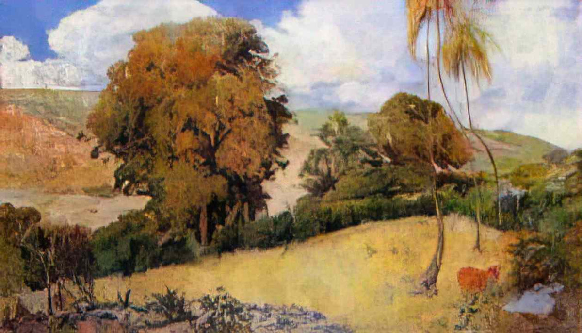 Paul Gauguin meadow in martinique 1887 Art A4 Photo Print