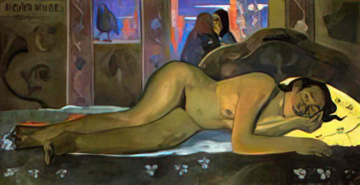 Paul Gauguin nevermore 1897 Art A4 Photo Print
