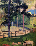 Paul Gauguin nostalgic promenade 1889 Art A4 Photo Print