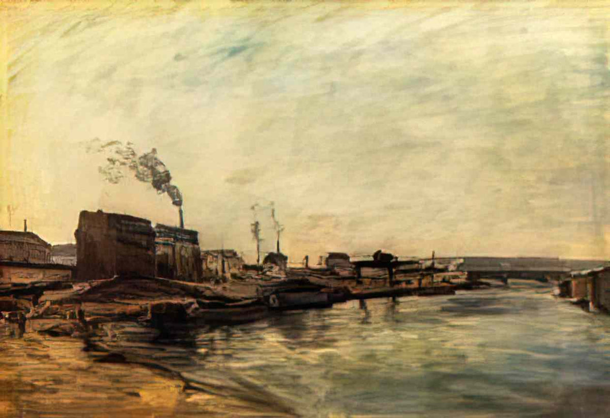 Paul Gauguin port de grenelle 1875 Art A4 Photo Print