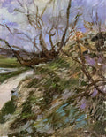 Paul Gauguin river bank in winter Art A4 Photo Print