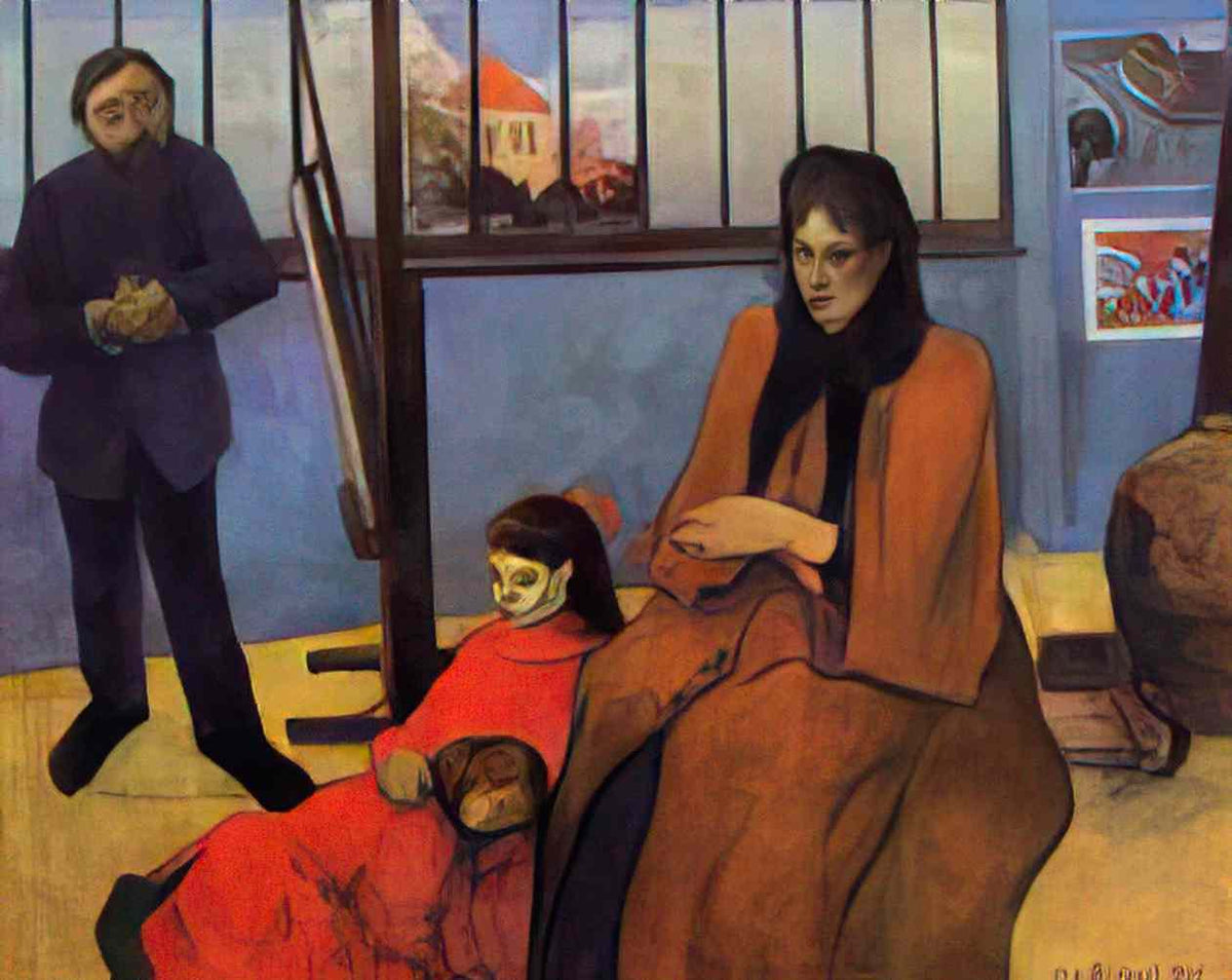 Paul Gauguin schuffenecker family 1889 Art A4 Photo Print