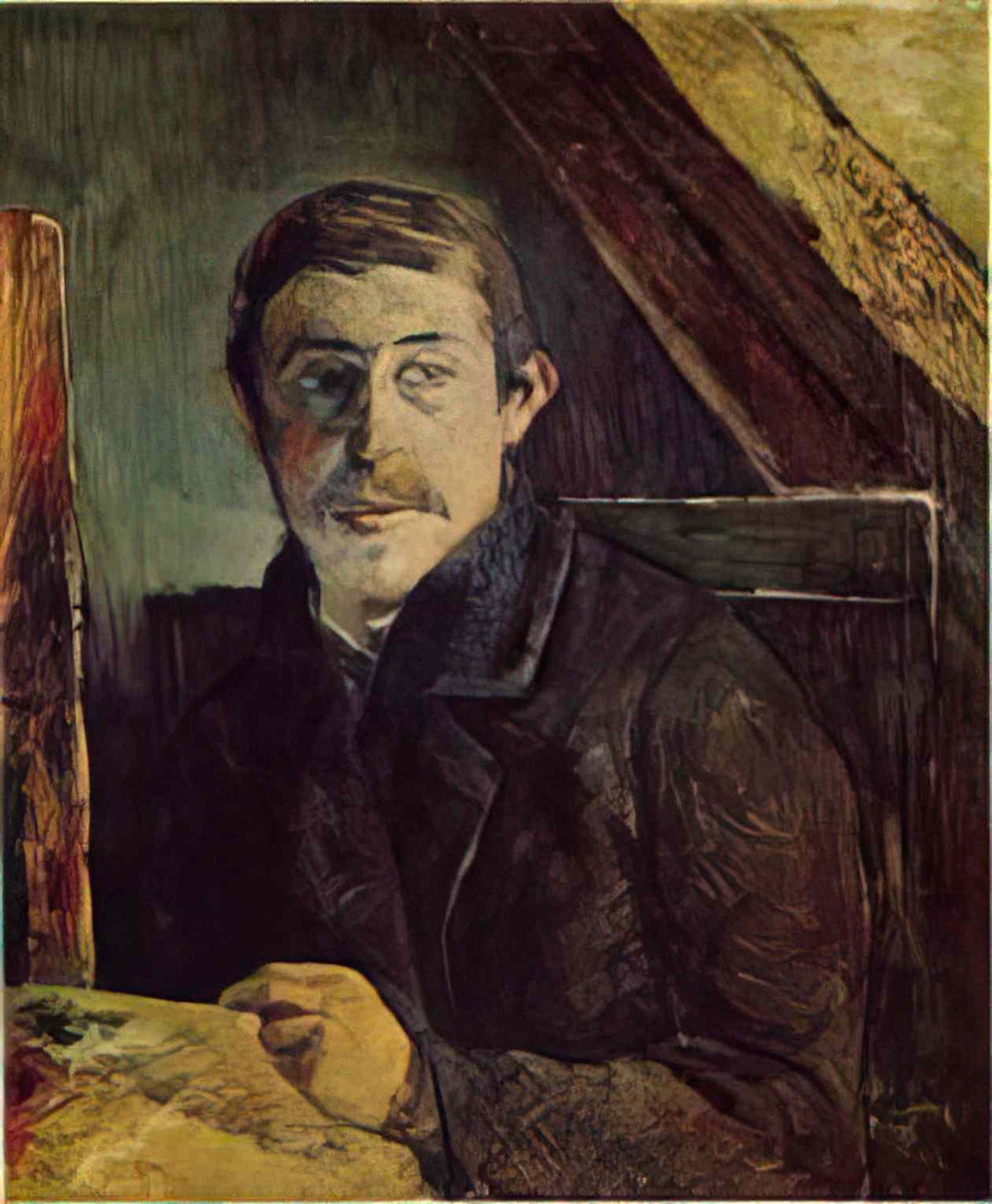Paul Gauguin self portrait 1885 Art A4 Photo Print