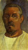 Paul Gauguin self portrait with spectacles 1903 Art A4 Photo Print