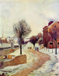 Paul Gauguin suburb under snow 1886 Art A4 Photo Print