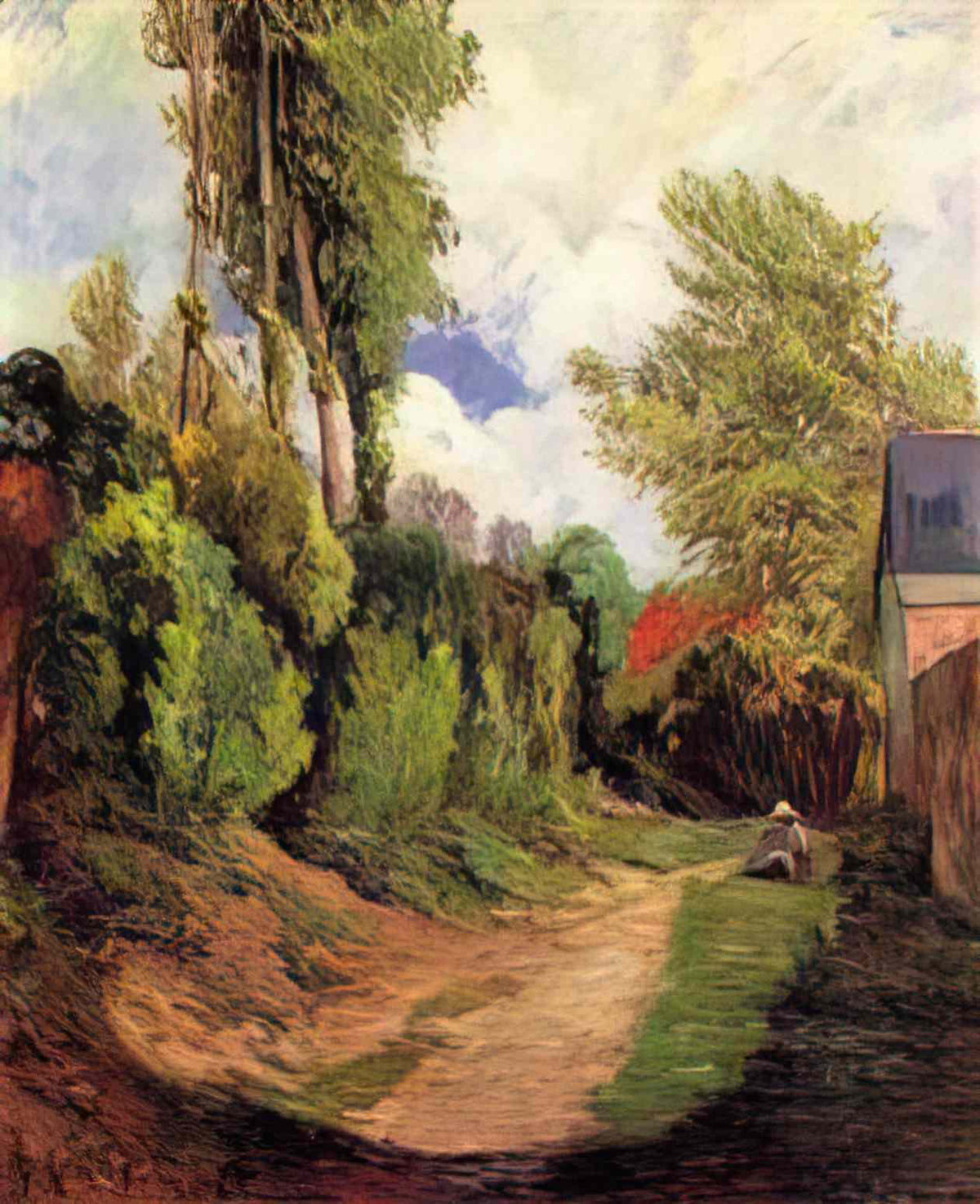 Paul Gauguin sunken lane 1884 Art A4 Photo Print