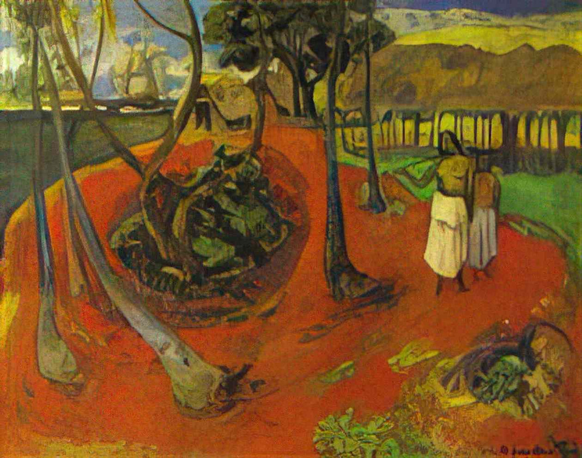 Paul Gauguin tahitian idyll 1901 Art A4 Photo Print