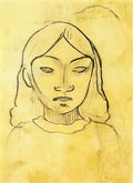 Paul Gauguin tahitian woman s head Art A4 Photo Print