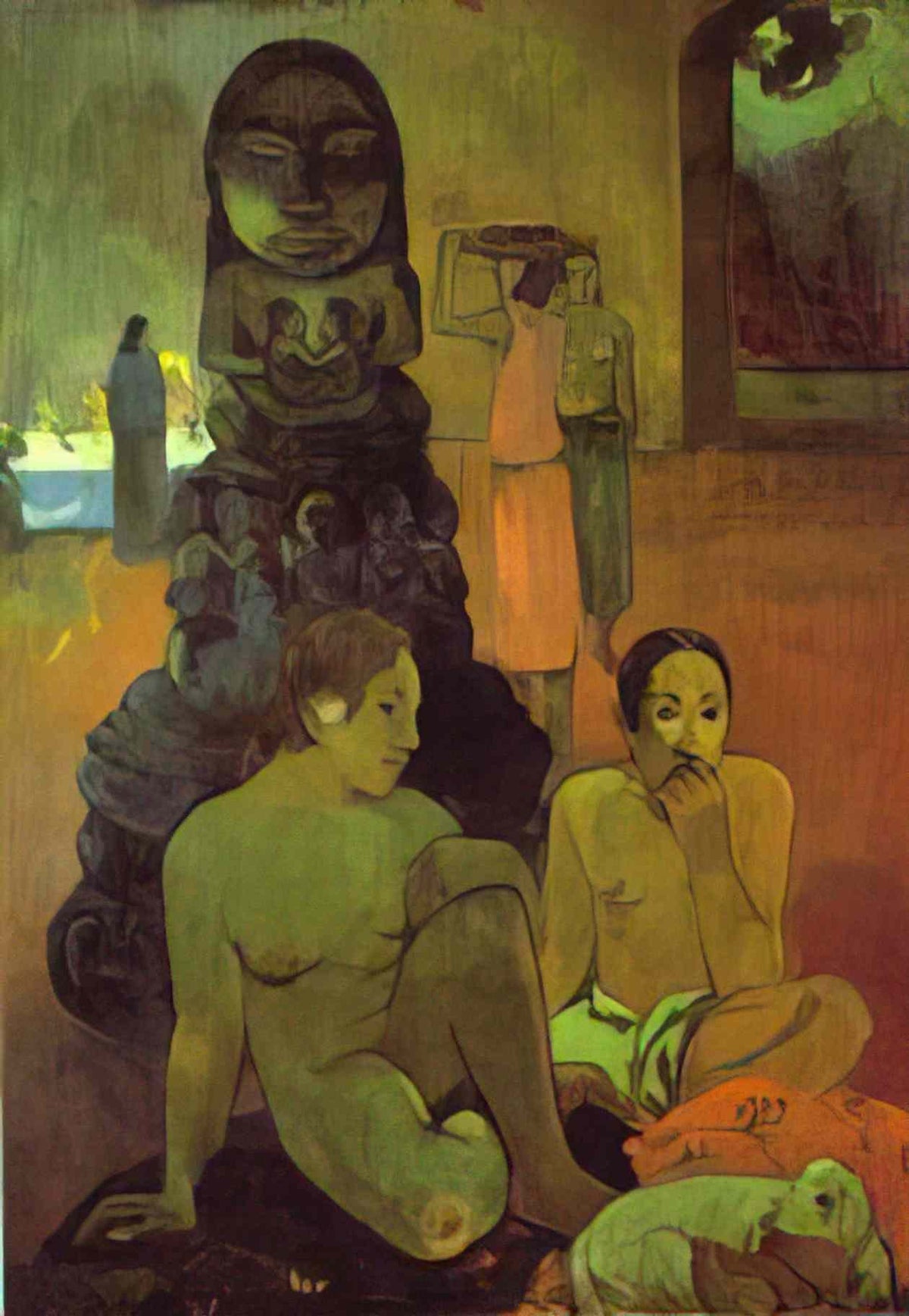 Paul Gauguin the great buddha 1899 Art A4 Photo Print