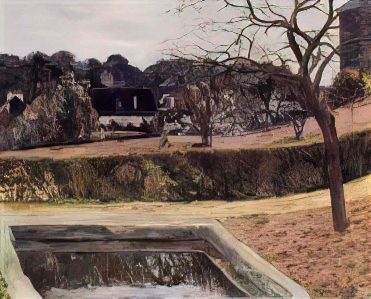 Paul Gauguin the square pond 1884 Art A4 Photo Print