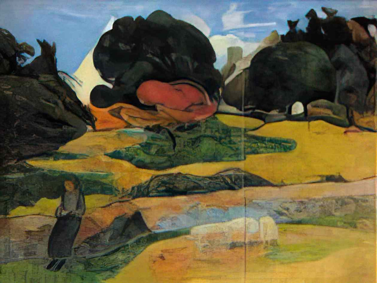 Paul Gauguin the swineherd 1889 Art A4 Photo Print
