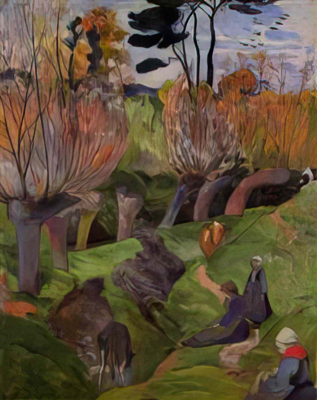 Paul Gauguin the willows 1889 Art A4 Photo Print