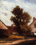Paul Gauguin tree in the farm yard 1874 Art A4 Photo Print