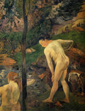 Paul Gauguin two girls bathing 1887 Art A4 Photo Print