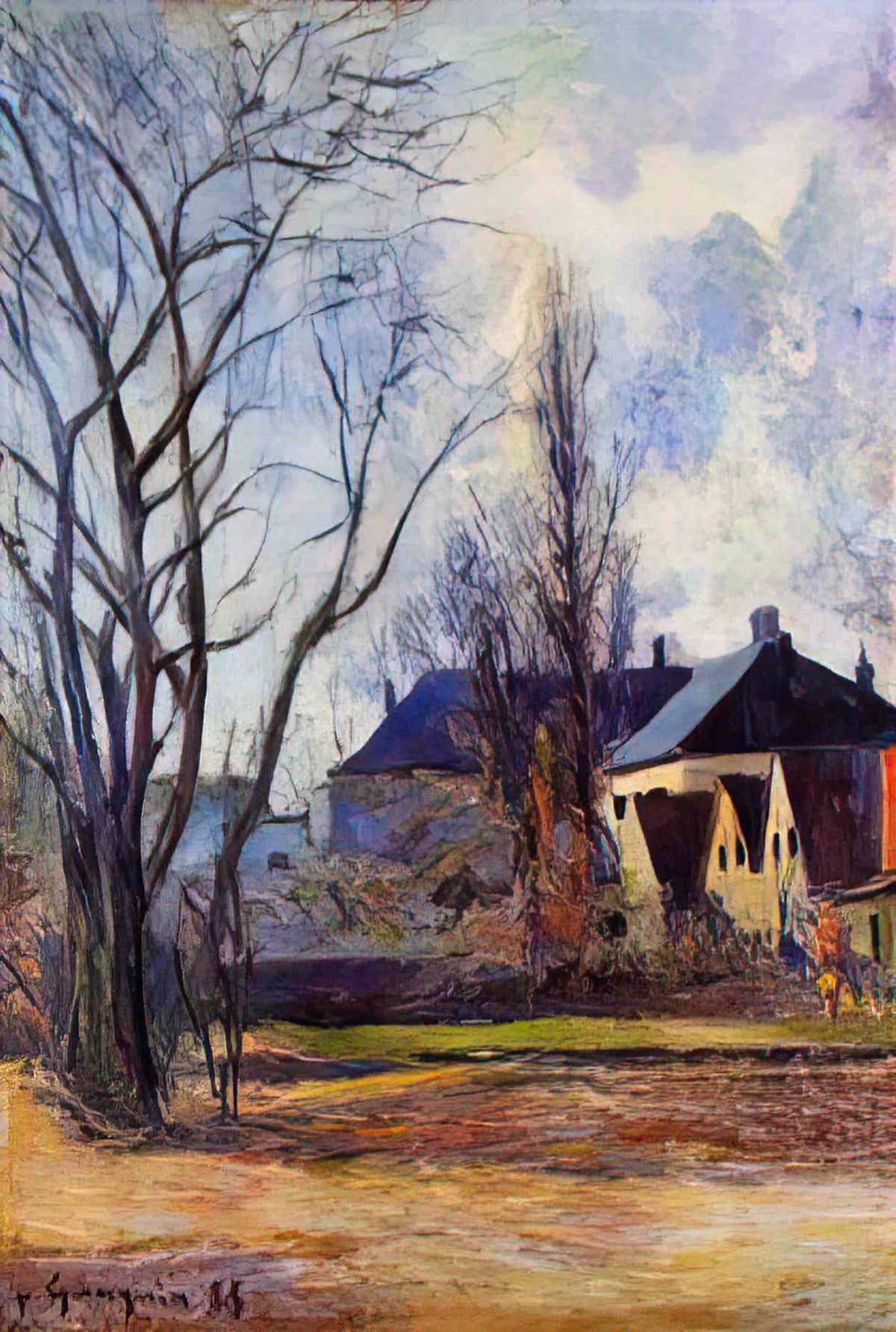 Paul Gauguin winter s end 1885 Art A4 Photo Print
