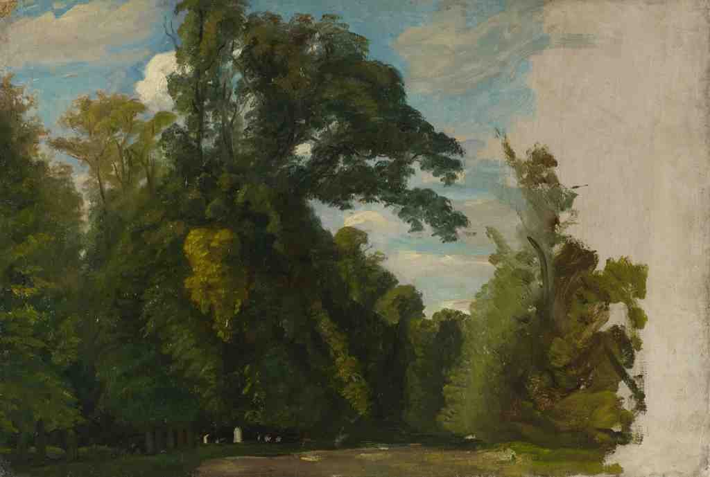Paul Huet Trees in the Park at Saint Cloud A4 Photo Print