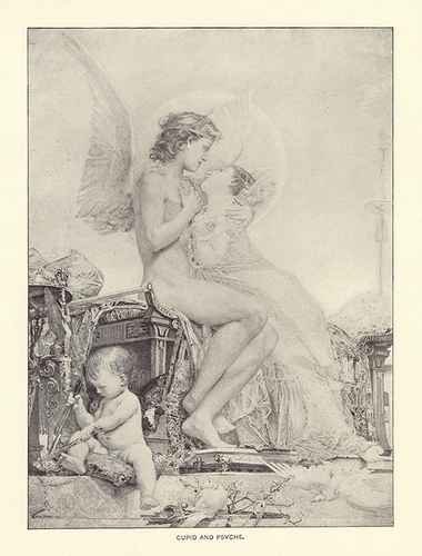 Paul Jacques Baudry Paul Cupid And Psyche 1892 A4 Photo Print