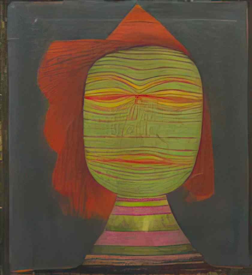 Paul Klee actor s mask 1924 Art A4 Photo Print