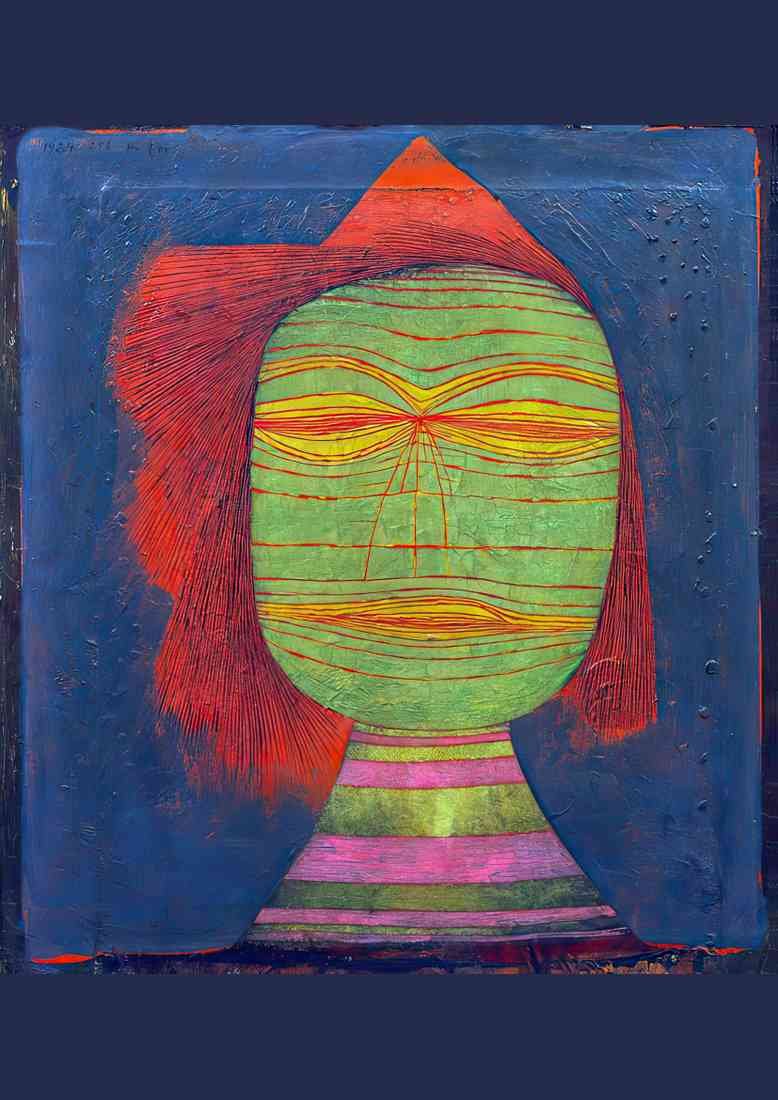 Paul Klee actors mask 2 A4 Photo Print