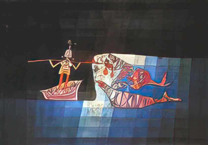 Paul Klee battle scene from the comic fantastic opera the seafarer 19 Art A4 Photo Print