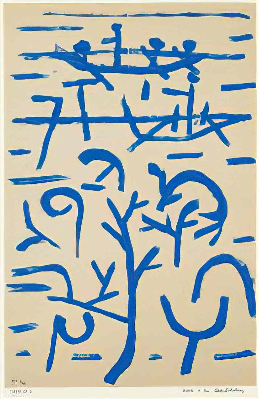 Paul Klee boats in the flood 1937 Art A4 Photo Print