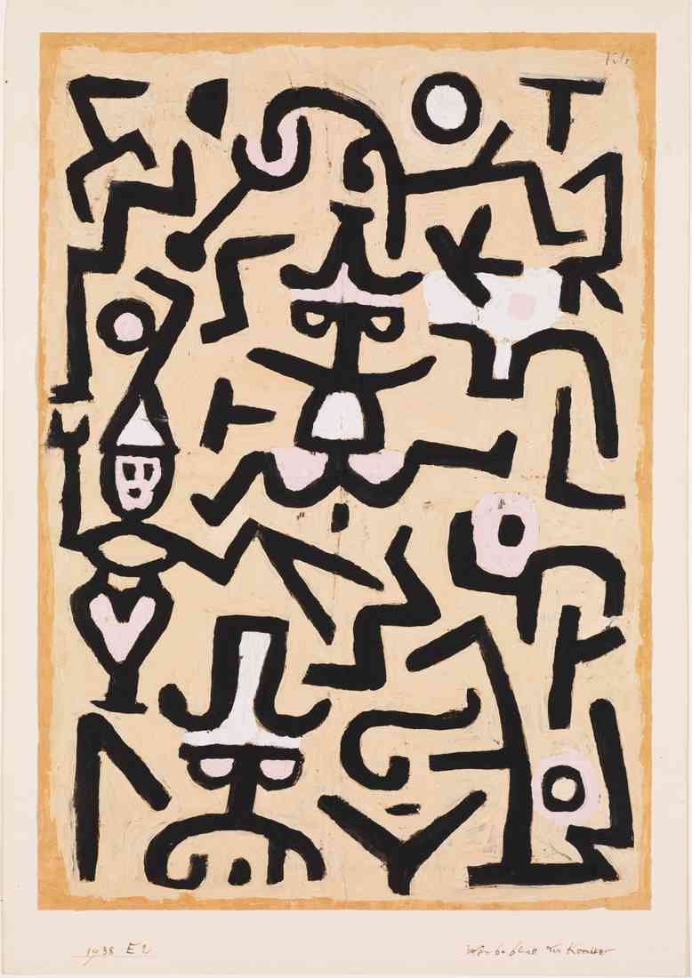 Paul Klee comedians handbill met A4 Photo Print