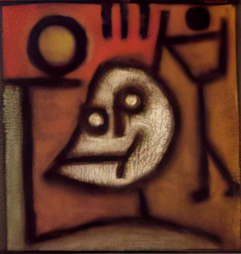 Paul Klee death and fire 1940 Art A4 Photo Print