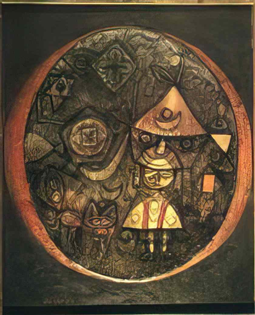 Paul Klee fairy tale of the dwarf 1925 Art A4 Photo Print